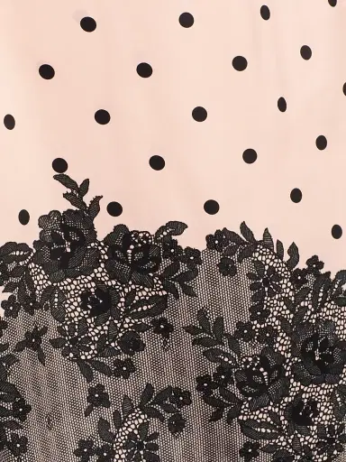 Marc Jacobs Women's Trompe L'Oeil Polka Dot Midi-Skirt - Blush Multi | Thumbnail 7
