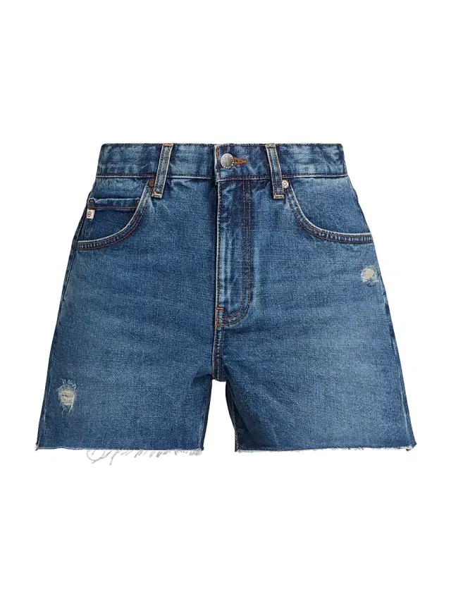 AG Jeans Women's Halle High-Rise Denim Shorts - Enrich