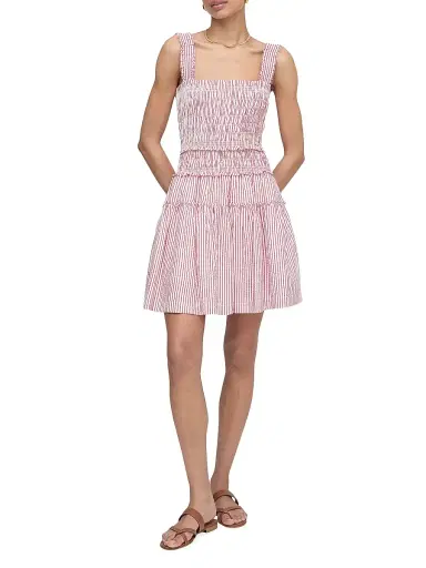 Hill House Home Women's The Azalea Mini Nap Dress - Red Ticking Stripe - Size XXL | Thumbnail 2 Hill House Home Women's The Azalea Mini Nap Dress - Red Ticking Stripe - Size XXL | Thumbnail 2