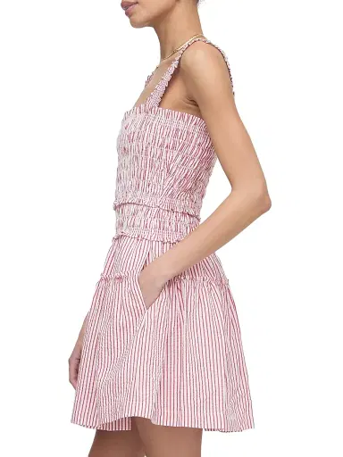 Hill House Home Women's The Azalea Mini Nap Dress - Red Ticking Stripe - Size XXL | Thumbnail 4 Hill House Home Women's The Azalea Mini Nap Dress - Red Ticking Stripe - Size XXL | Thumbnail 4