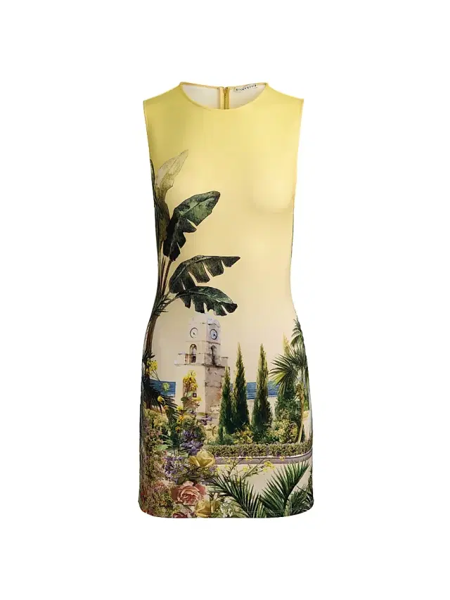 Women's Wynell Graphic Fitted Minidress - Pure Paradise