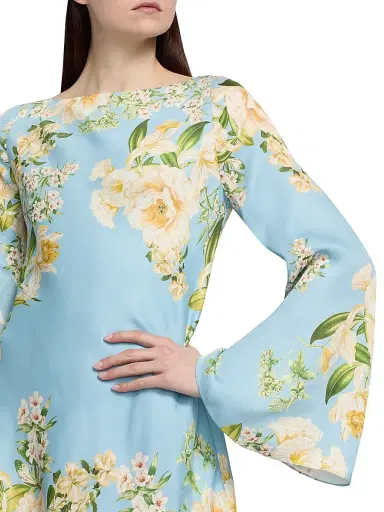 Hemant & Nandita Women's Bias Floral Minidress | Thumbnail 6 Hemant & Nandita Women's Bias Floral Minidress | Thumbnail 6