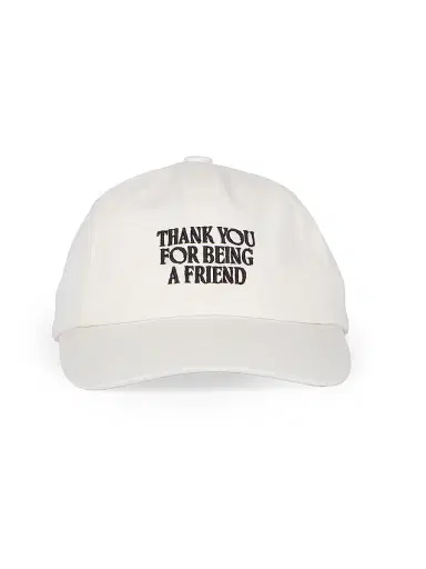 AMI PARIS Men's Friend Cotton Baseball Cap - Blanc Creme | Thumbnail 2