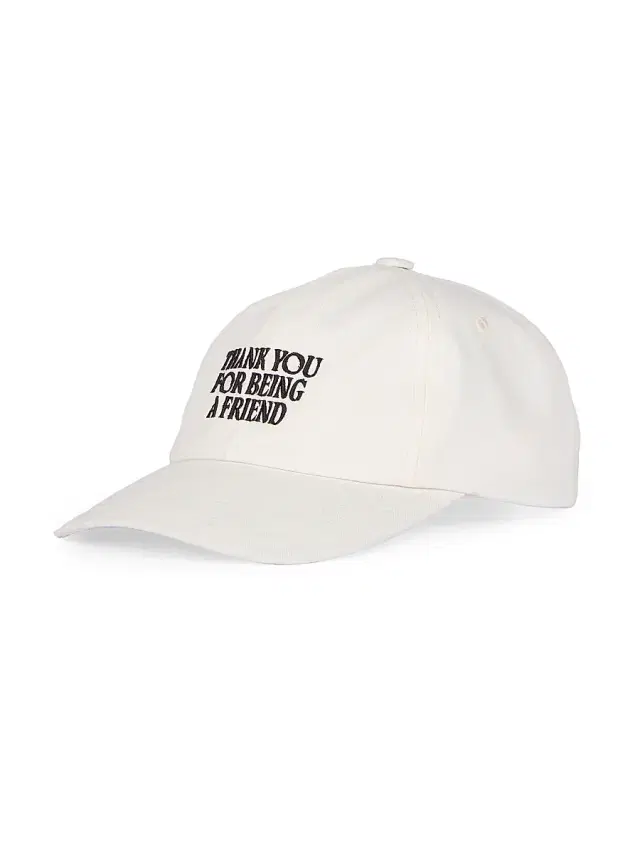AMI PARIS Men's Friend Cotton Baseball Cap - Blanc Creme