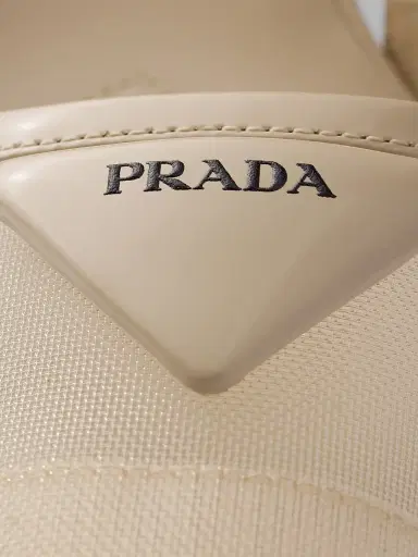 Prada Women's Mesh Fabric Slingback Pumps - Beige Khaki | Thumbnail 5 Prada Women's Mesh Fabric Slingback Pumps - Beige Khaki | Thumbnail 5