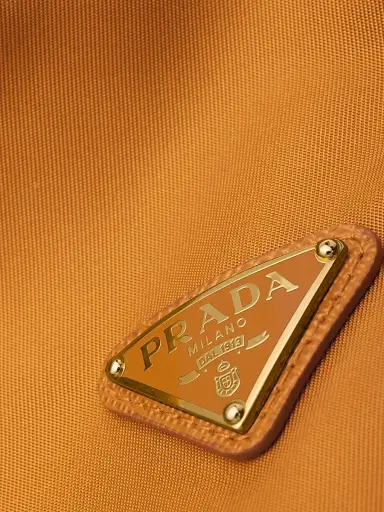 Prada Women's Re-Nylon Cap - Orange - Size Medium | Thumbnail 4 Prada Women's Re-Nylon Cap - Orange - Size Medium | Thumbnail 4