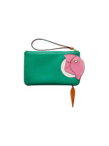 Prada Women's Leather Zipper Pouch | Thumbnail 3 Prada Women's Leather Zipper Pouch | Thumbnail 3