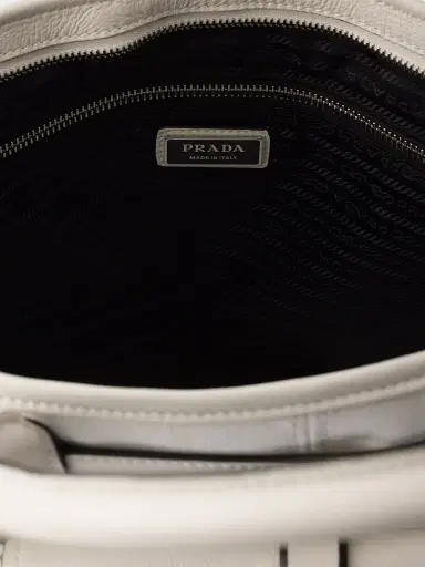 Prada Men's Bonnie Denim and Leather Tote Bag | Thumbnail 6 Prada Men's Bonnie Denim and Leather Tote Bag | Thumbnail 6