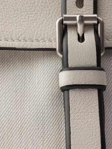 Prada Men's Bonnie Denim and Leather Tote Bag | Thumbnail 7 Prada Men's Bonnie Denim and Leather Tote Bag | Thumbnail 7