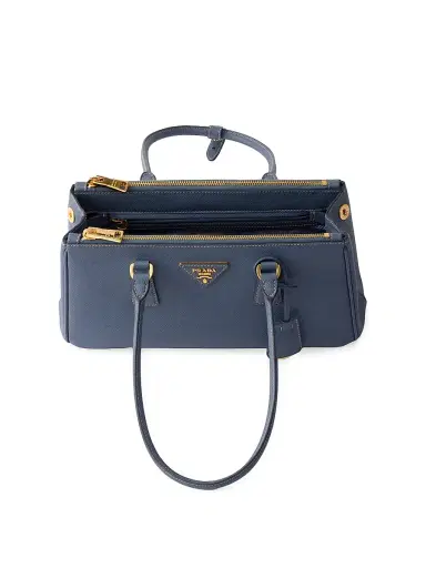 Prada Women's Galleria Medium Saffiano Leather Top Handle Bag - Blue | Thumbnail 4 Prada Women's Galleria Medium Saffiano Leather Top Handle Bag - Blue | Thumbnail 4