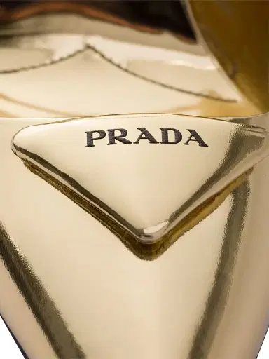 Prada Women's Metallic Leather Slingback Pumps - Gold - Size 5 | Thumbnail 4 Prada Women's Metallic Leather Slingback Pumps - Gold - Size 5 | Thumbnail 4