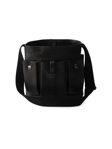 Prada Women's Route Leather Bucket Bag - Black | Thumbnail 3