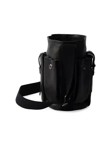 Prada Women's Route Leather Bucket Bag - Black | Thumbnail 4