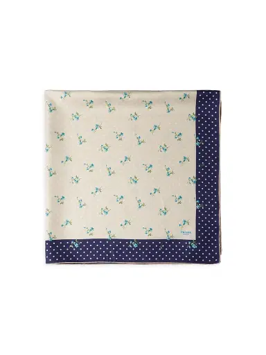 Prada Women's Printed Silk Twill Scarf - Beige | Thumbnail 1 Prada Women's Printed Silk Twill Scarf - Beige | Thumbnail 1