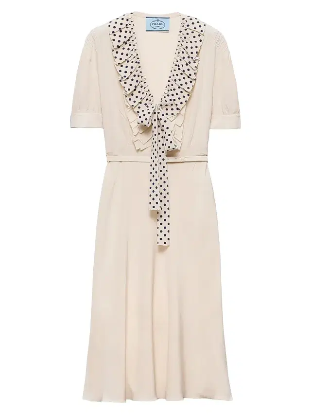 Women's Embroidered Marocain Dress - Beige Khaki
