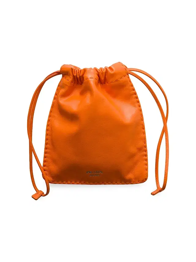 Prada Women's Nappa Leather Smartphone Pouch - Orange