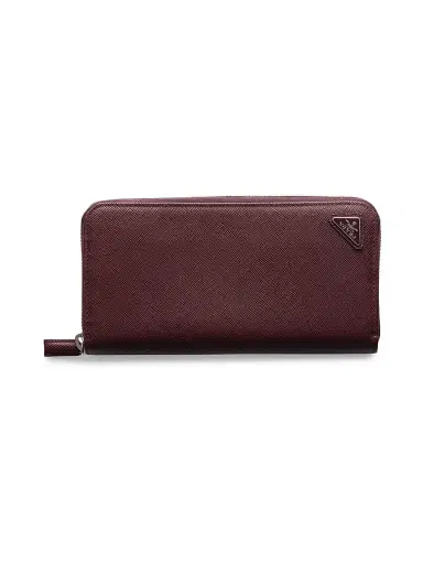 Prada Men's Saffiano Wallet - Dark Red | Thumbnail 1
