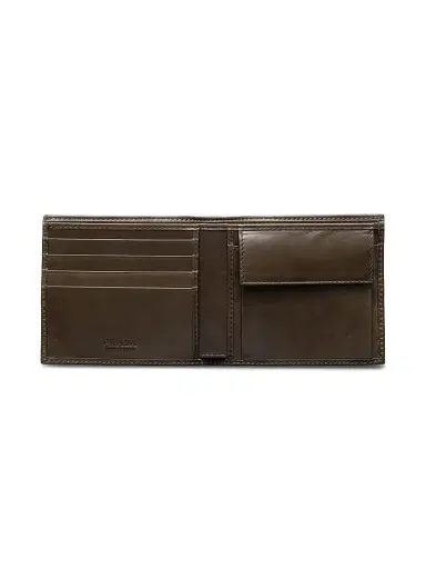 Prada Men's Leather Wallet with Coin Purse - Brown | Thumbnail 2
