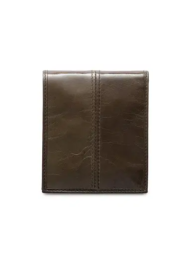 Prada Men's Leather Wallet with Coin Purse - Brown | Thumbnail 3