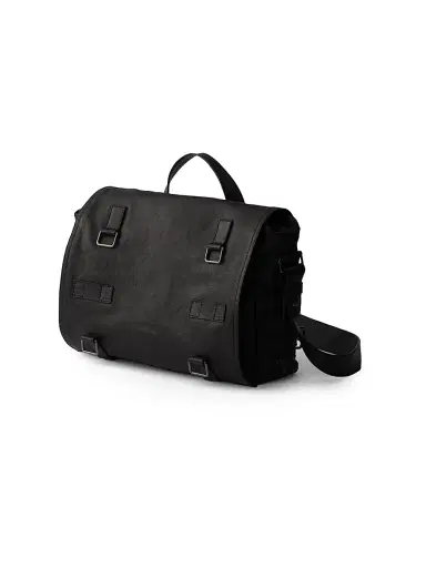 Prada Men's Leather Messenger Bag | Thumbnail 4 Prada Men's Leather Messenger Bag | Thumbnail 4