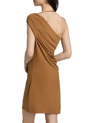Significant Other Women's Amren Bead-Detail Draped Jersey Minidress - Cedar - Size 12 | Thumbnail 5