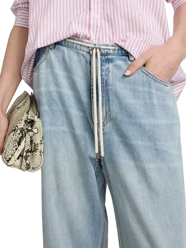 RAILS Women's Normandie Whiskered Wide-Leg Jeans - Sunkissed Blue - Size 14 | Thumbnail 6