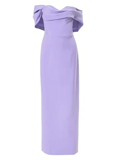 Carolina Herrera Women's Draped Off-the-Shoulder Column Gown | Thumbnail 1 Carolina Herrera Women's Draped Off-the-Shoulder Column Gown | Thumbnail 1