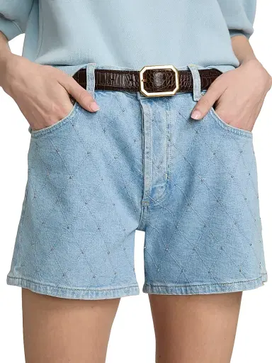 RAILS Women's Mesa Denim Shorts - Quilted Stud - Size 30 | Thumbnail 6