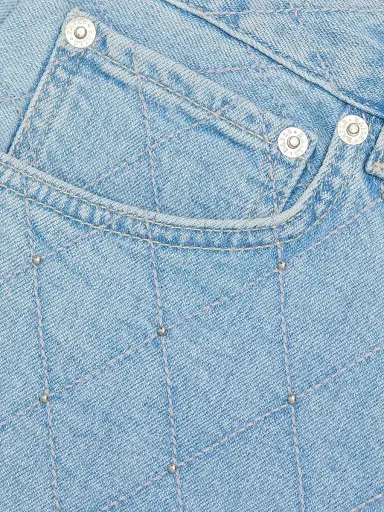 RAILS Women's Mesa Denim Shorts - Quilted Stud - Size 30 | Thumbnail 7