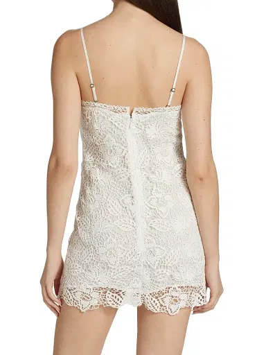 rag & bone Women's Aleah Crochet V-Neck Minidress - | Thumbnail 5