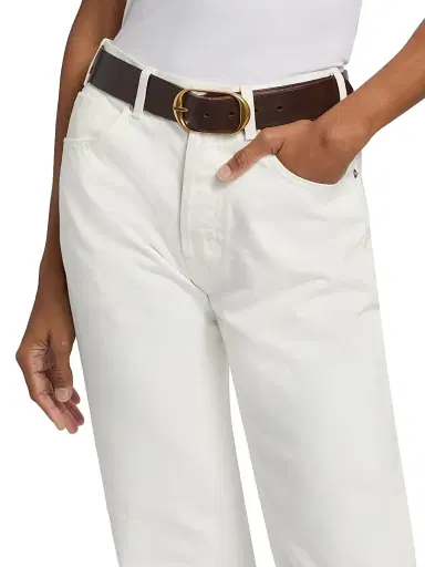 Nili Lotan Women's Briana Straight-Fit Jeans - Cream | Thumbnail 6 Nili Lotan Women's Briana Straight-Fit Jeans - Cream | Thumbnail 6