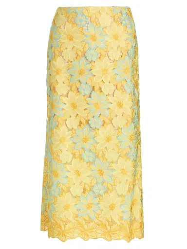 Milly Women's Alani Lace Midi Skirt | Thumbnail 1 Milly Women's Alani Lace Midi Skirt | Thumbnail 1