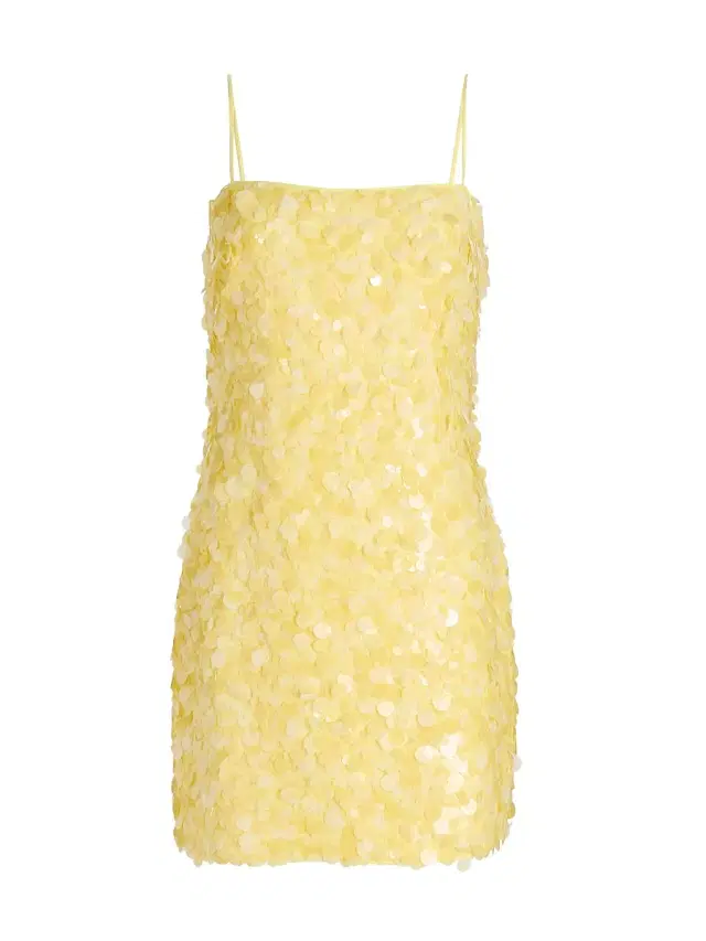 Milly Women's Colette Sequin Minidress - Yellow