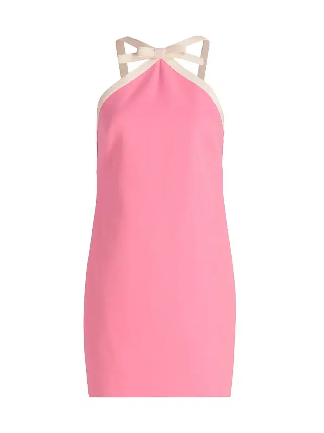 Milly Women's Shane Cady Bow Mini Dress - Baby Pink