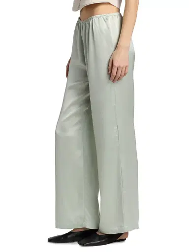 LESET Women's Barb Wide-Leg Pants - Watercress - Size XL | Thumbnail 4