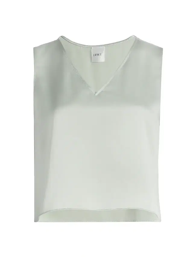 Women's Barb Satin Crop Top - Watercress