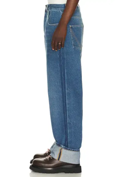Bottega Veneta Turned Up Trousers Medium Indigo Washed | Thumbnail 2