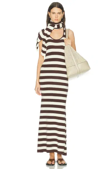 Monse Back Knot Knitted Maxi Dress | Thumbnail 6 Monse Back Knot Knitted Maxi Dress | Thumbnail 6