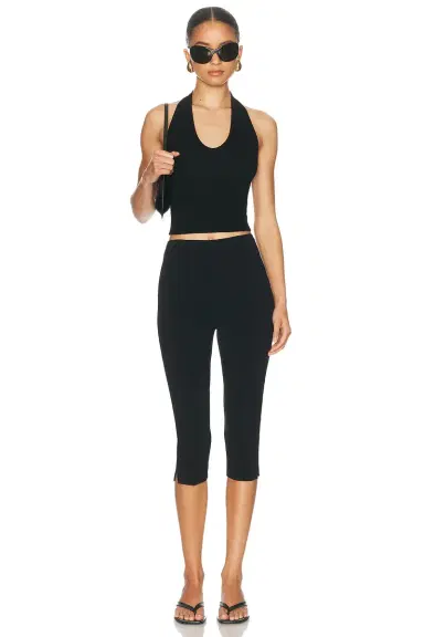 ENZA COSTA Silk Rib U Neck Halter Top | Thumbnail 4