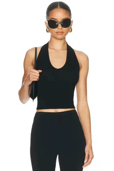 ENZA COSTA Silk Rib U Neck Halter Top | Thumbnail 1