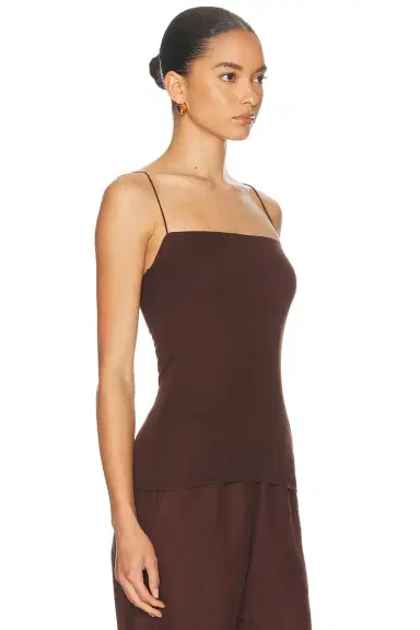 ENZA COSTA Supima Cotton Essential Strappy Tank Top | Thumbnail 2