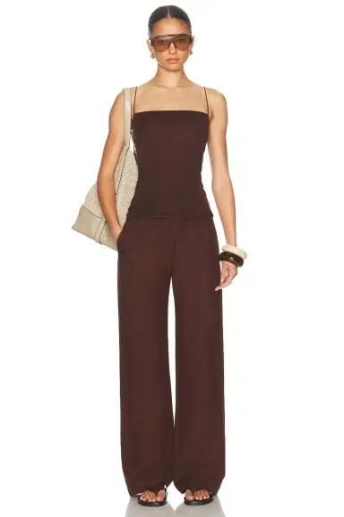 ENZA COSTA Supima Cotton Essential Strappy Tank Top | Thumbnail 4