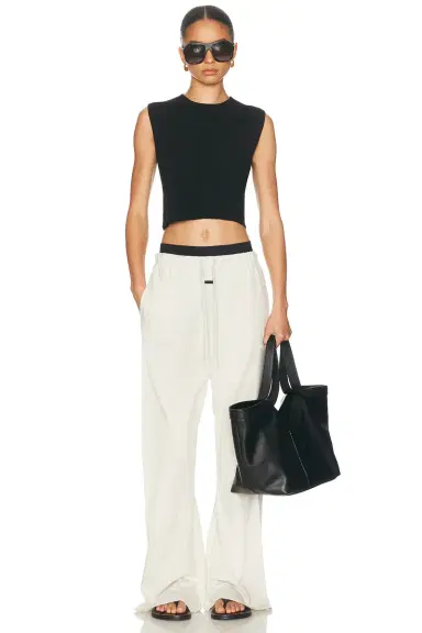 Fear of God Essentials Signature Classic Fit Cotton Jersey Flare Sweatpant | Thumbnail 5 Fear of God Essentials Signature Classic Fit Cotton Jersey Flare Sweatpant | Thumbnail 5