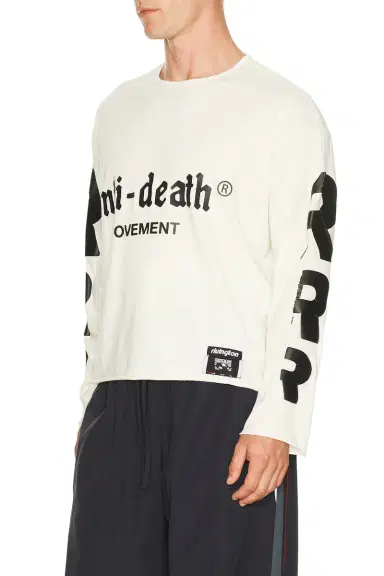 RRR123 Anti Death Enemy Longsleeve Tee | Thumbnail 3