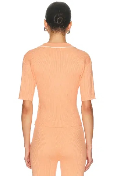 La Porte Odette Knit Polo Top | Thumbnail 3