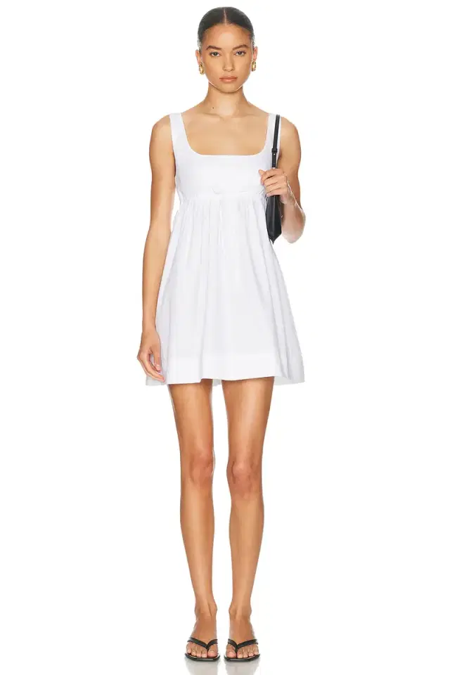MATTHEW BRUCH Tank Drawstring Baby Doll Dress