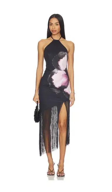 MORE TO COME Deirdre Halter Midi Dress | Thumbnail 2