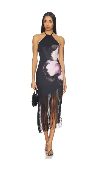 MORE TO COME Deirdre Halter Midi Dress | Thumbnail 1