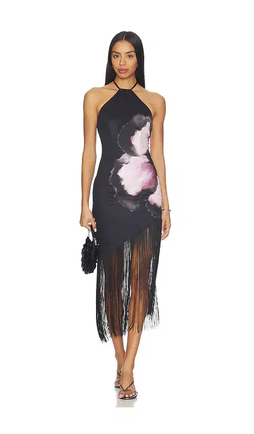 Deirdre Halter Midi Dress