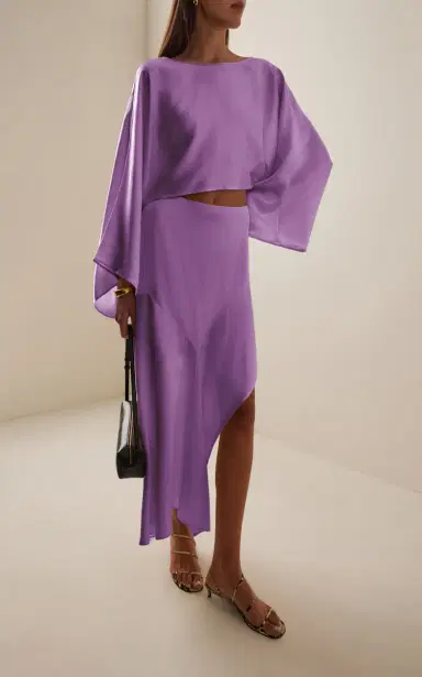 Third Form Threshold Flow Satin Midi Skirt | Thumbnail 2 Third Form Threshold Flow Satin Midi Skirt | Thumbnail 2